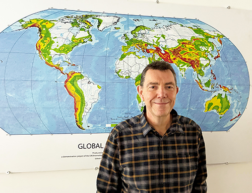 Chris Pearcey on his last day in the office Image