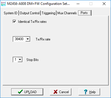 DM24 configuration setup ports