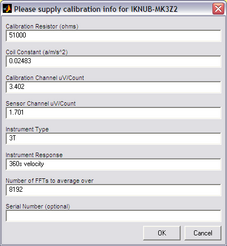 Noise-calibration-input-data