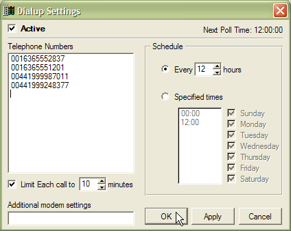 Dialup-polling