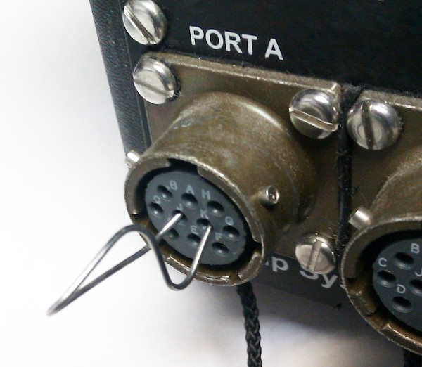 Using a paper-clip as a serial loopback adaptor with an EAM