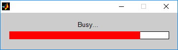 The busy indicator