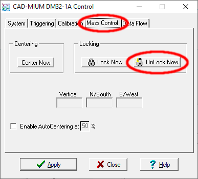 The 'Unlock Now' button on the 'Mass control' tab