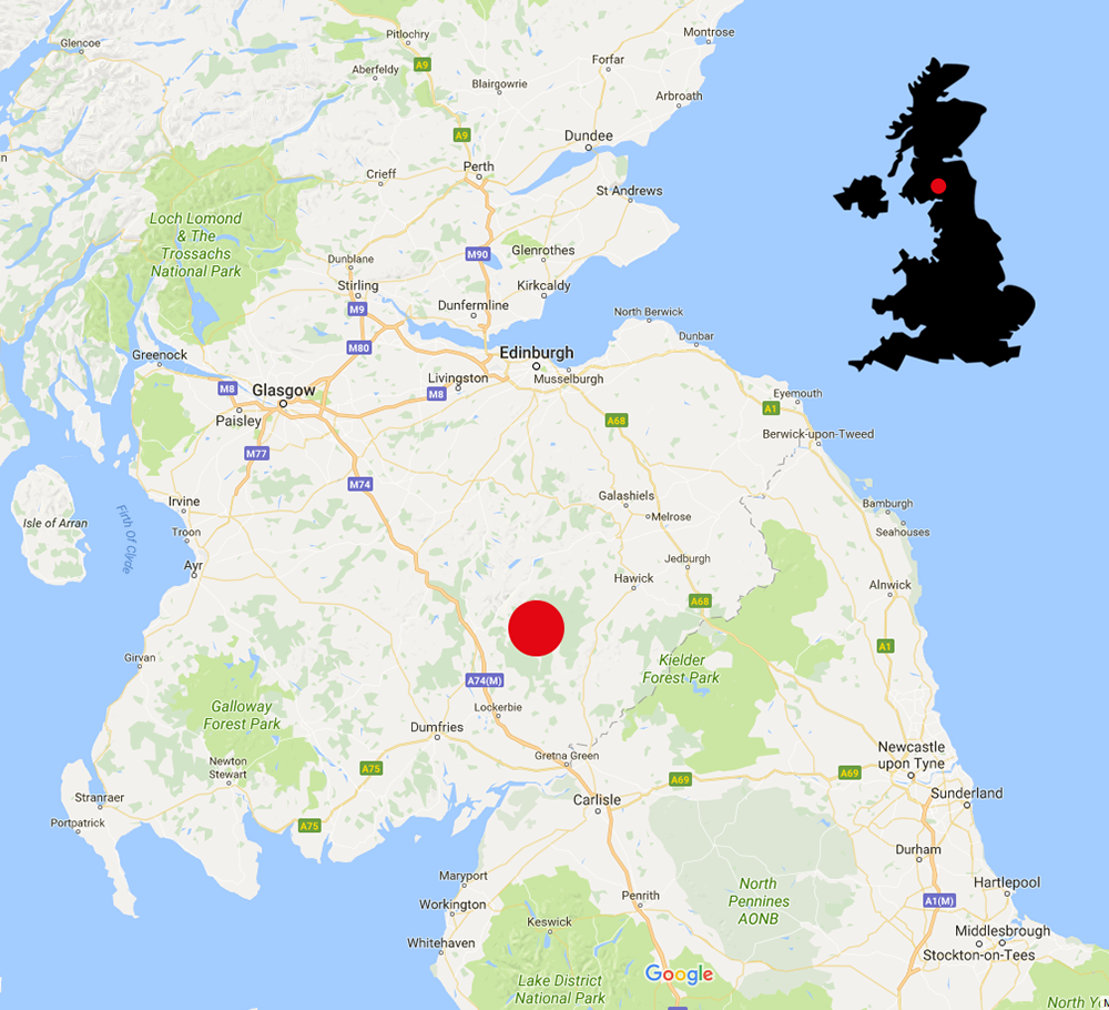 Location of Eskdalemuir seismic array