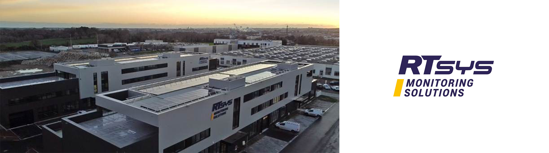 Exterior photo of the RTsys Monitoring Solutions facility in Lanester, France