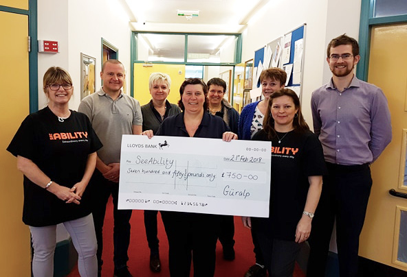 Cheque Handover to SeeAbility