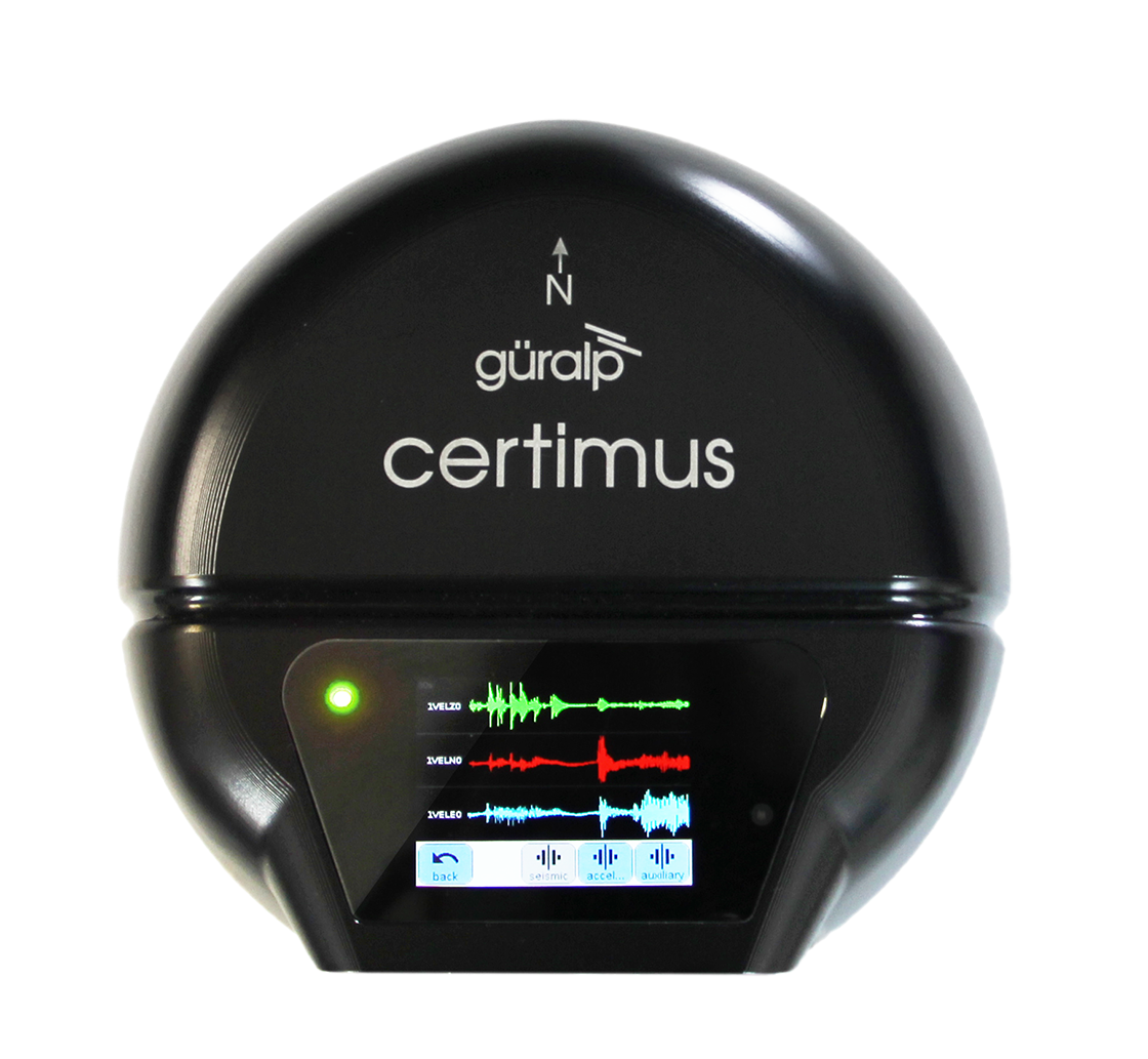 Certimus 'any angle' medium motion seismometer