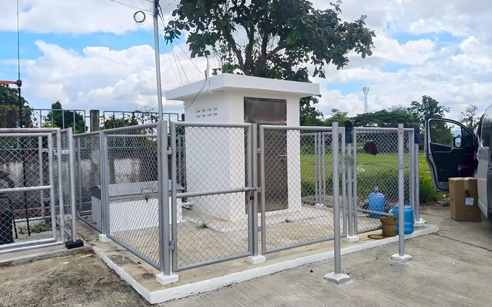 Exterior of a permanent monitoring station