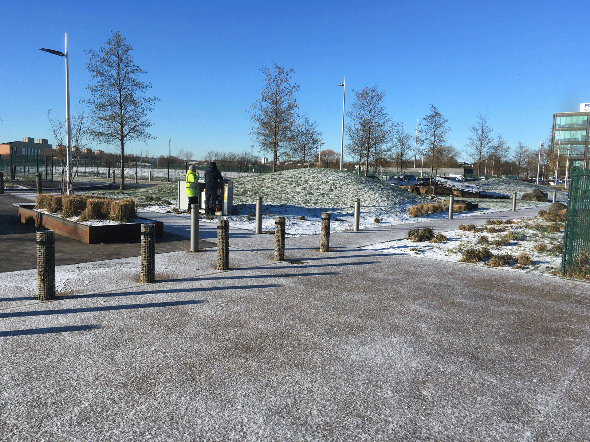 Monitoring the effects of geothermal activities at the UKGEOS Glasgow Observatory