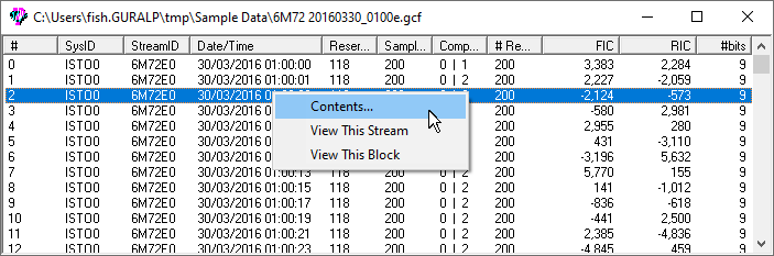 Block details